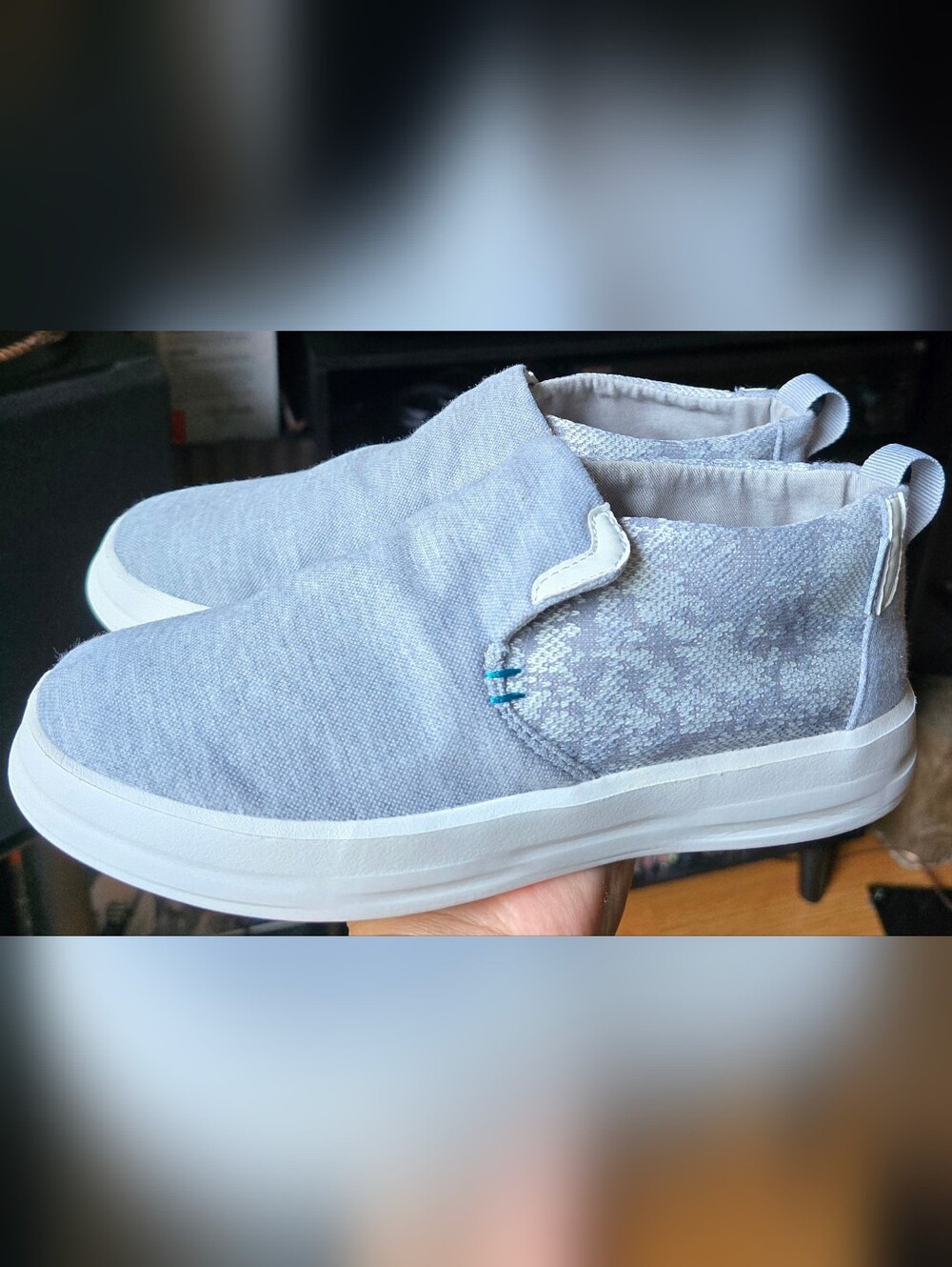 Sz 7 Women's HEY DUDE EMMA 'Moondust' Mid Casual Shoes